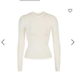 SKIMS Cotton Jersey Long Sleeve T-Shirt in small
